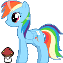 Rainbow Dash shimeji thumbnail
